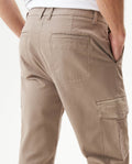 Men's Cargo Pants Regular Fit Mid Rise in Cotton Stretch Blend, Festive - 6