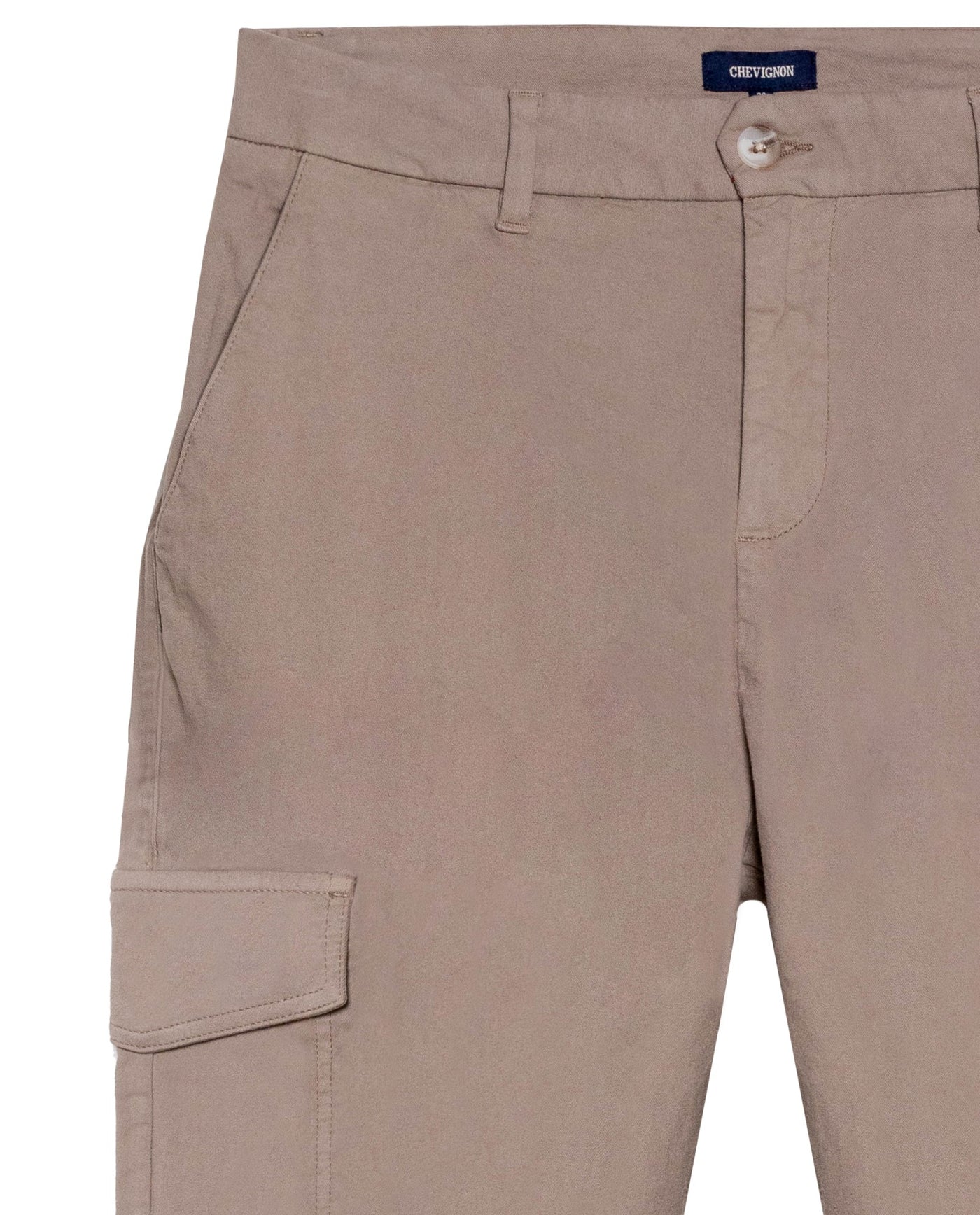 Men's Cargo Pants Regular Fit Mid Rise in Cotton Stretch Blend, Festive - 7