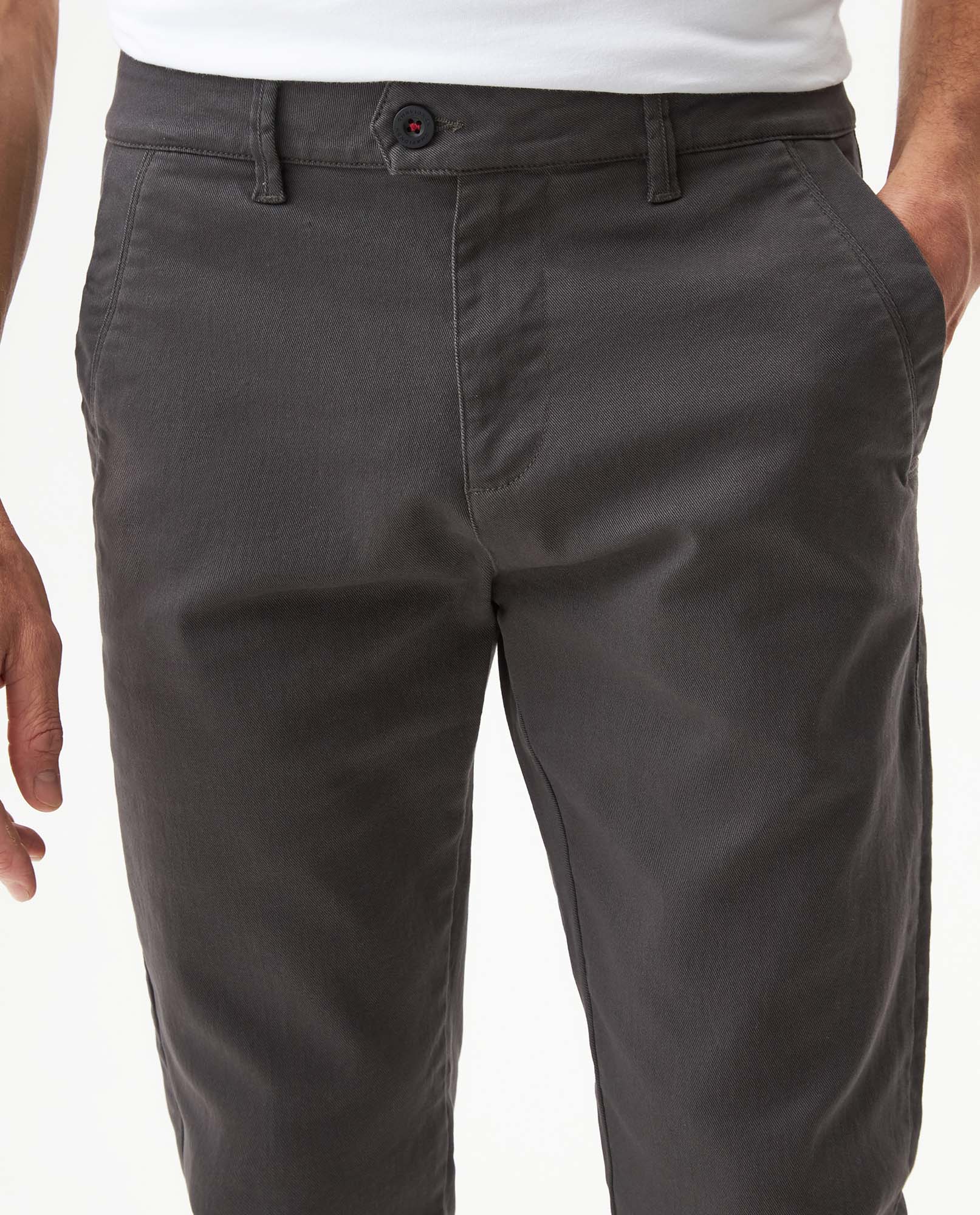 Men's Pants Rocket Slim Fit Mid Rise Chino Typer in Cotton-Polyester Blend, Gala - 4