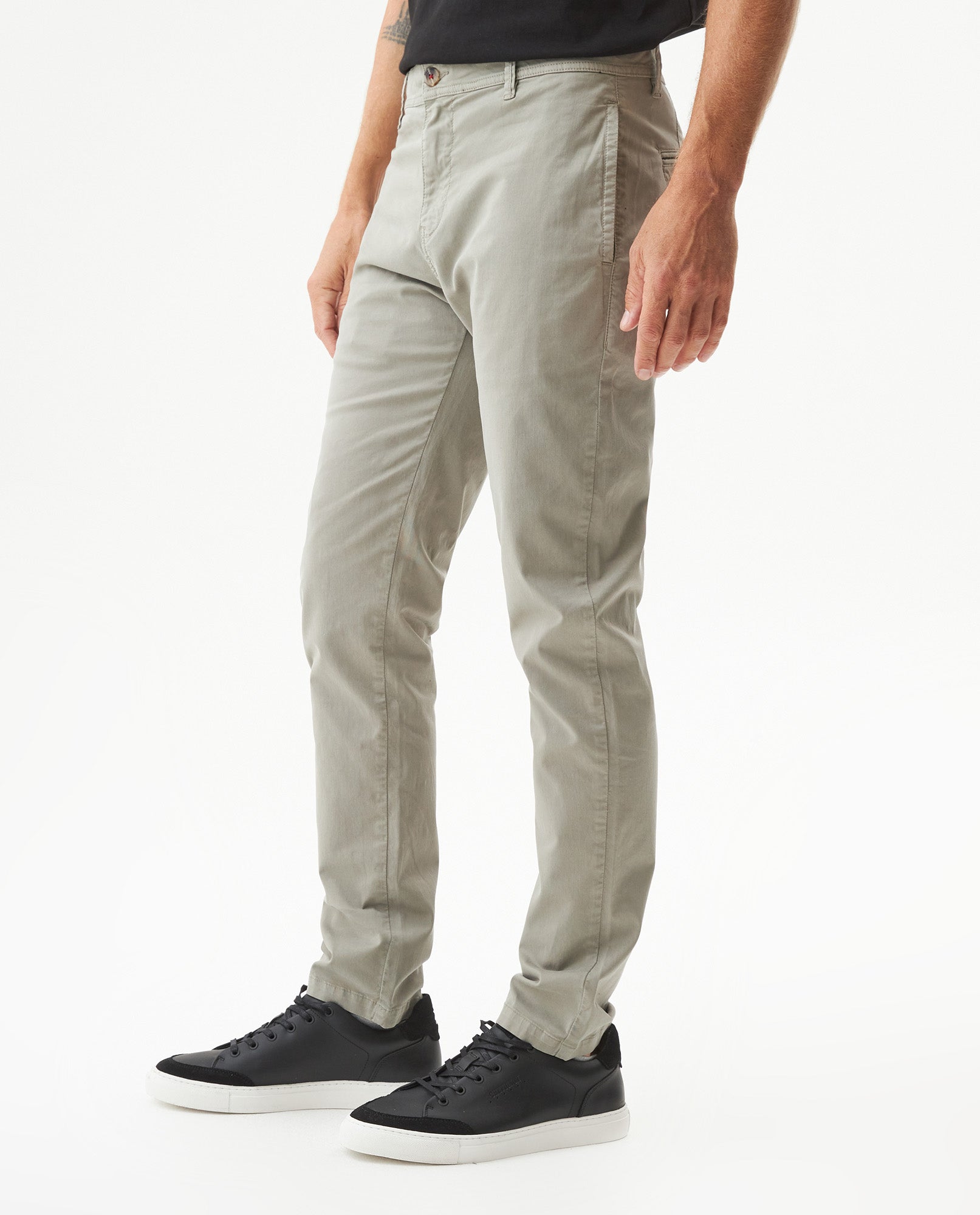 Men's Pants Rocket Slim Fit Mid Rise in Cotton-Tencel Blend, Grandeur - 2
