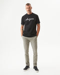 Men's Pants Rocket Slim Fit Mid Rise in Cotton-Tencel Blend, Grandeur - 3