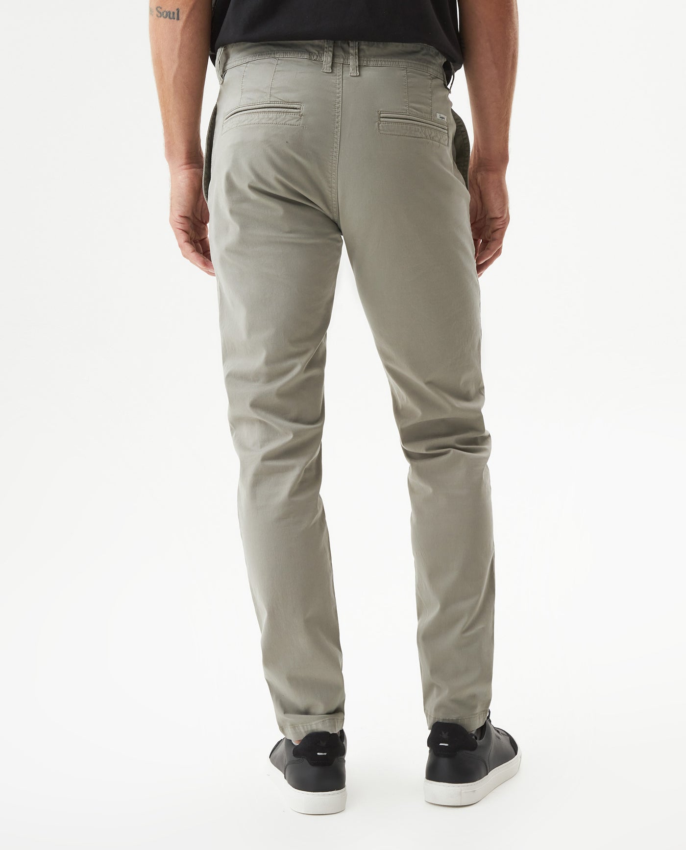 Men's Pants Rocket Slim Fit Mid Rise in Cotton-Tencel Blend, Grandeur - 5