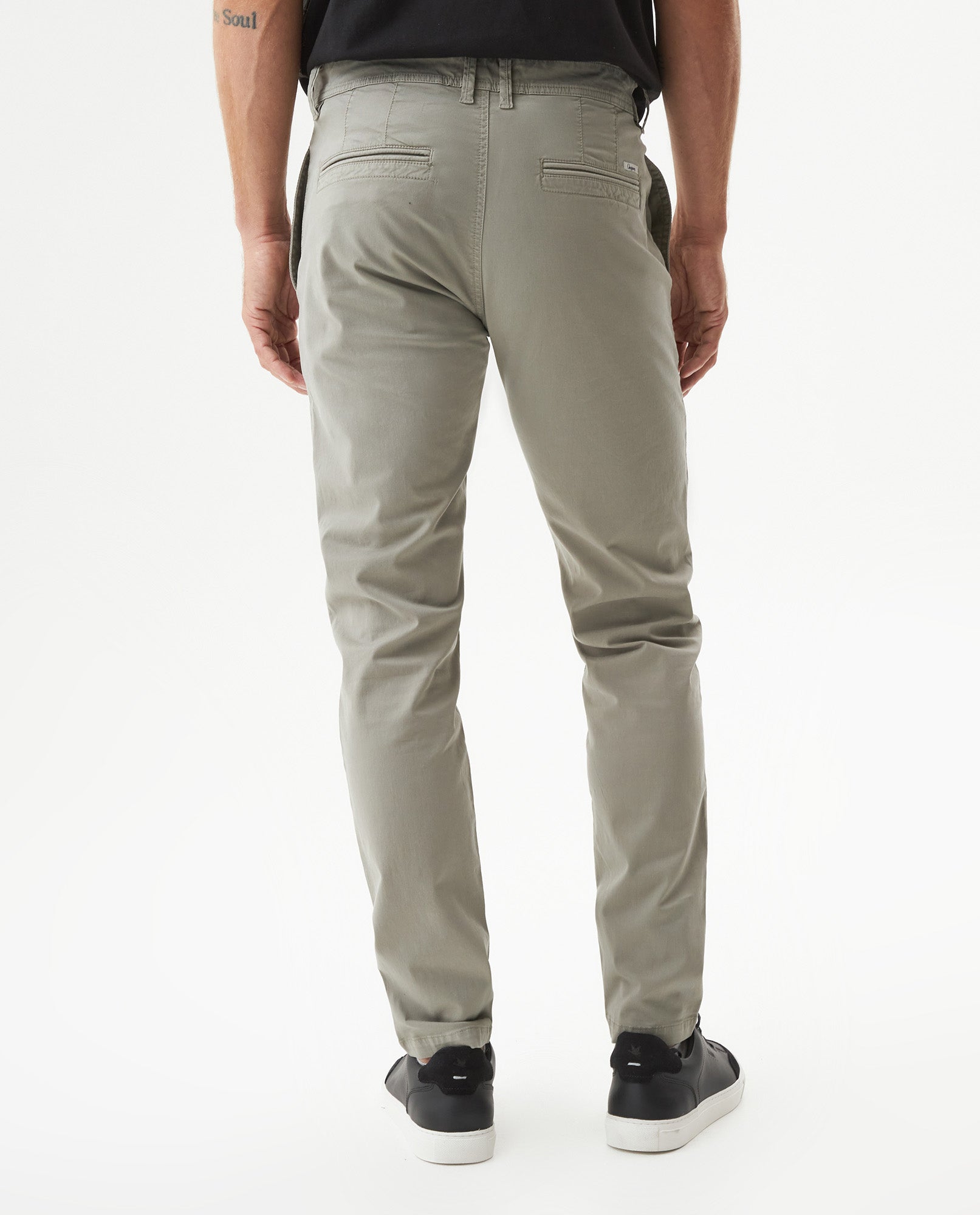Men's Pants Rocket Slim Fit Mid Rise in Cotton-Tencel Blend, Grandeur - 5
