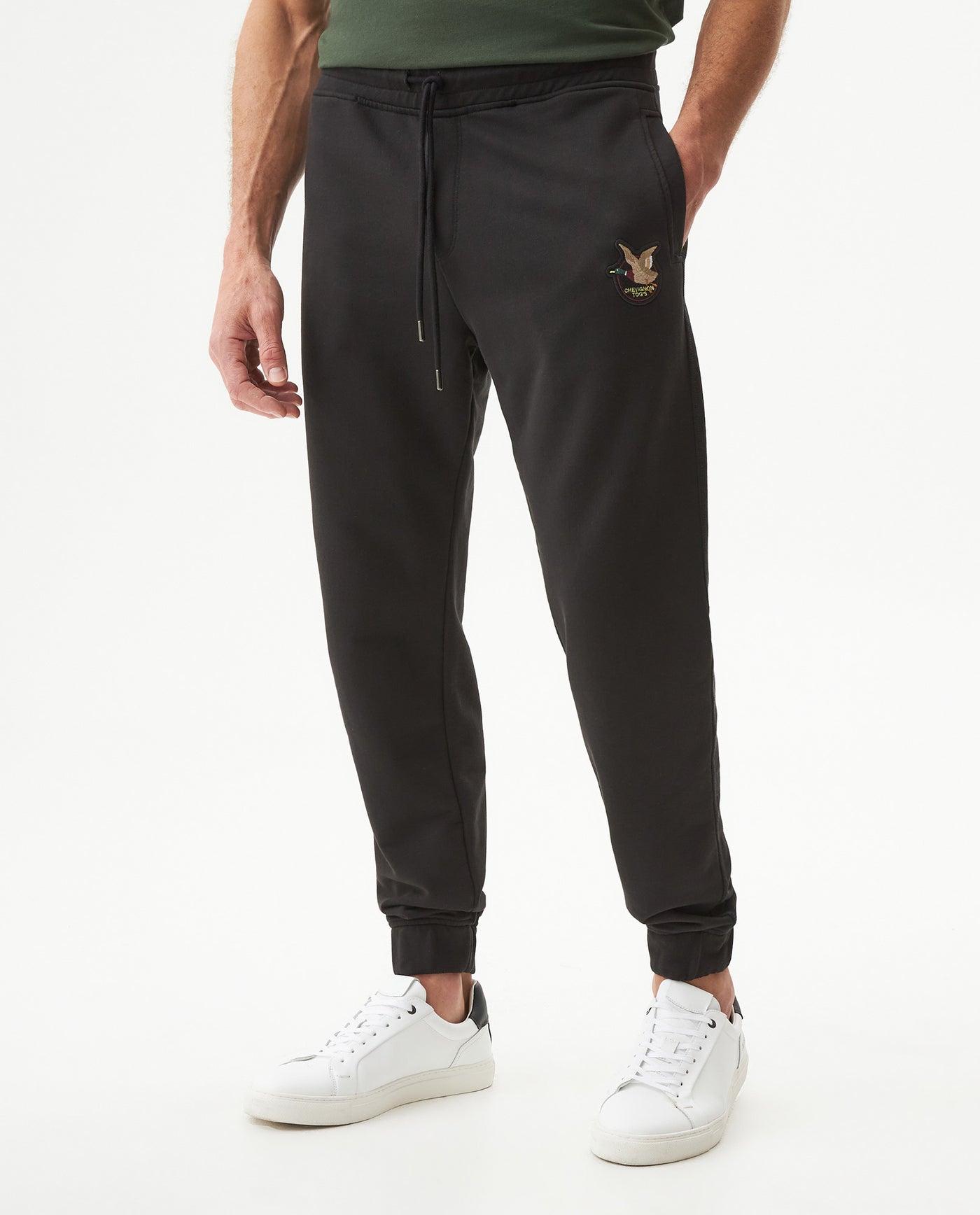 Men's Jogger Pants Slim Fit Mid Rise in Cotton-Polyester Blend, Luminous - 2