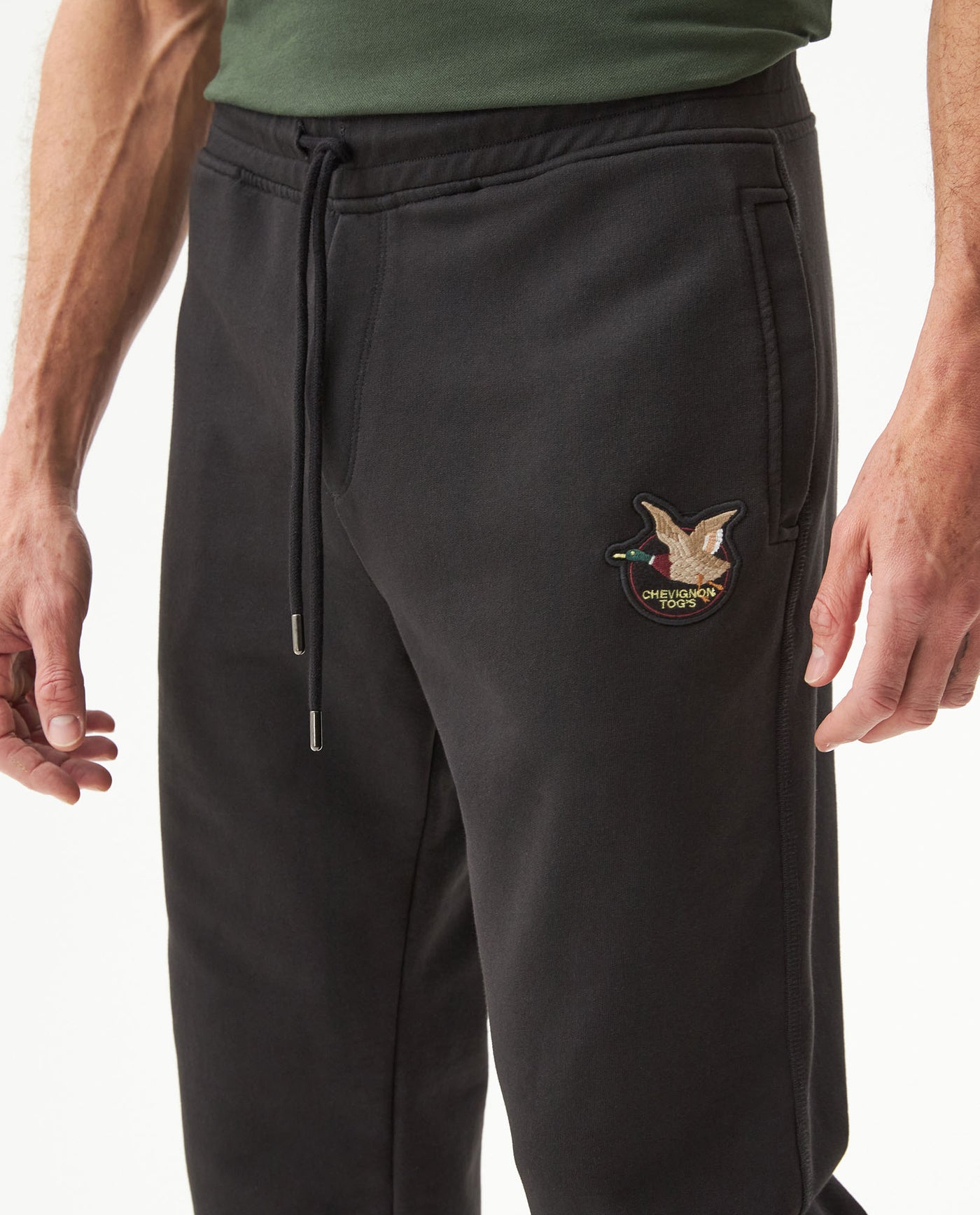 Men's Jogger Pants Slim Fit Mid Rise in Cotton-Polyester Blend, Luminous - 4