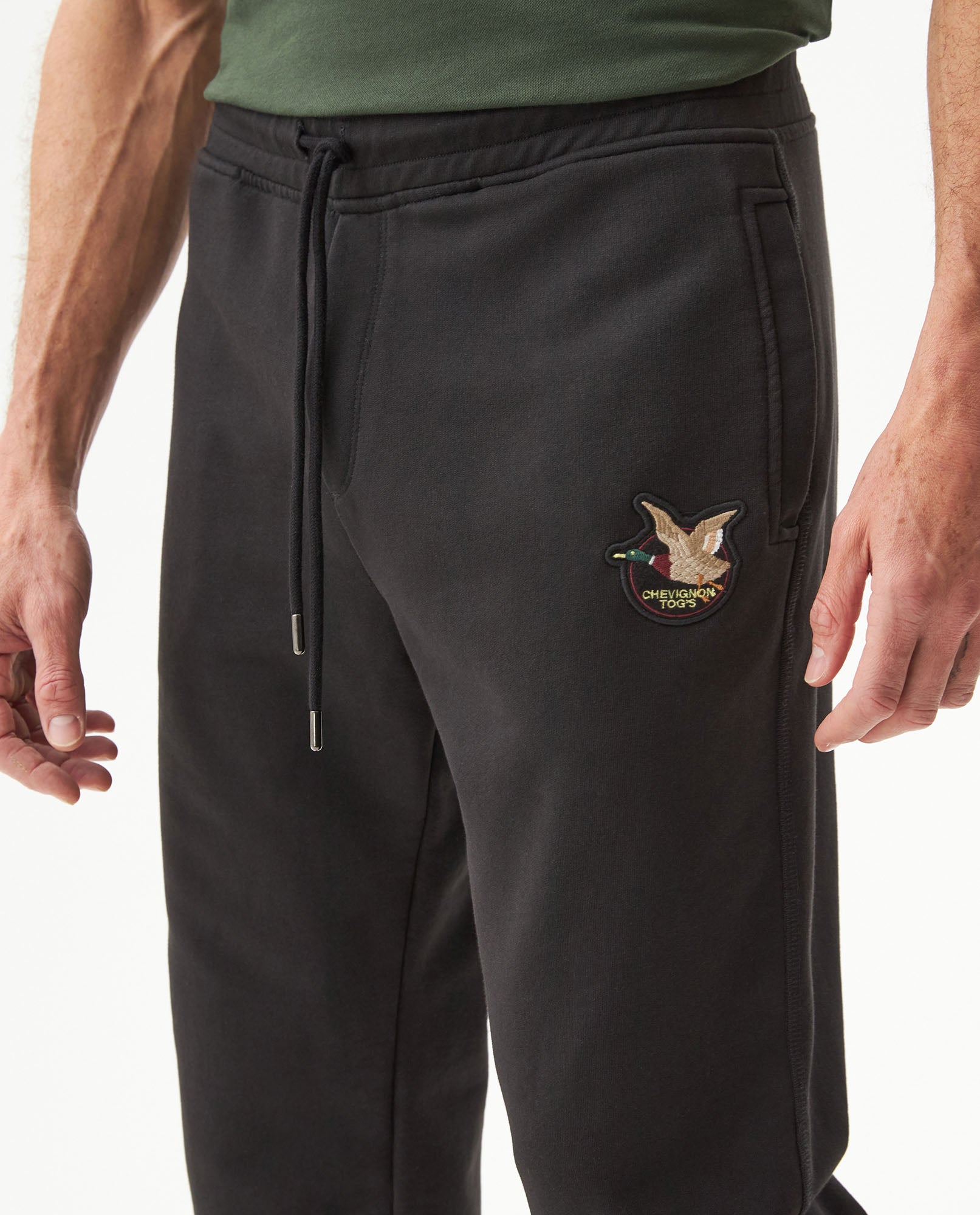 Men's Jogger Pants Slim Fit Mid Rise in Cotton-Polyester Blend, Luminous - 4