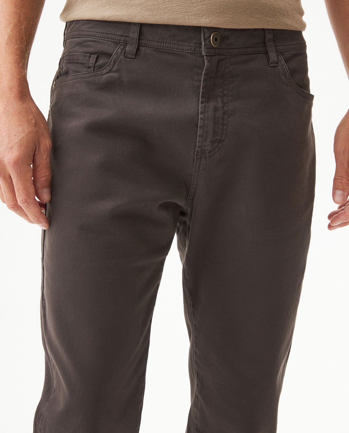 Men's Pants Portland Regular Fit Mid Rise in Cotton, Velvet - 4