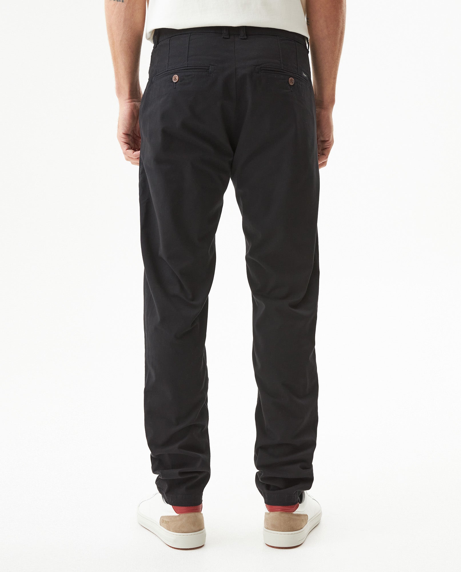 Men's Smart Pants Slim Fit Mid Rise in Cotton Stretch Blend, Sparkle - 5
