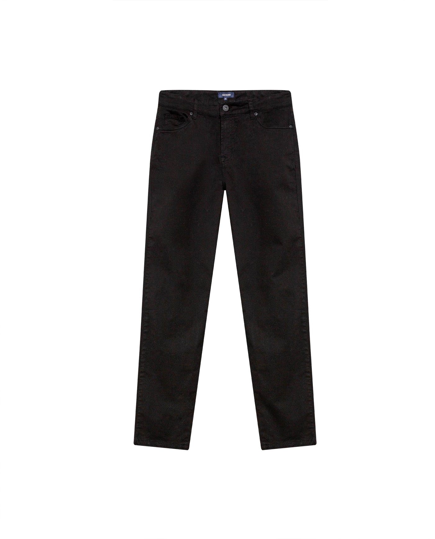 Men's Pants Regular Fit Mid Rise 5-Pocket in Cotton Stretch Blend, Glow - 1