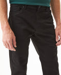 Men's Pants Regular Fit Mid Rise 5-Pocket in Cotton Stretch Blend, Glow - 4