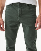 Men's Pants Peach touch Mid Rise 5-Pocket in Cotton Stretch Blend, Lighthouse - 3