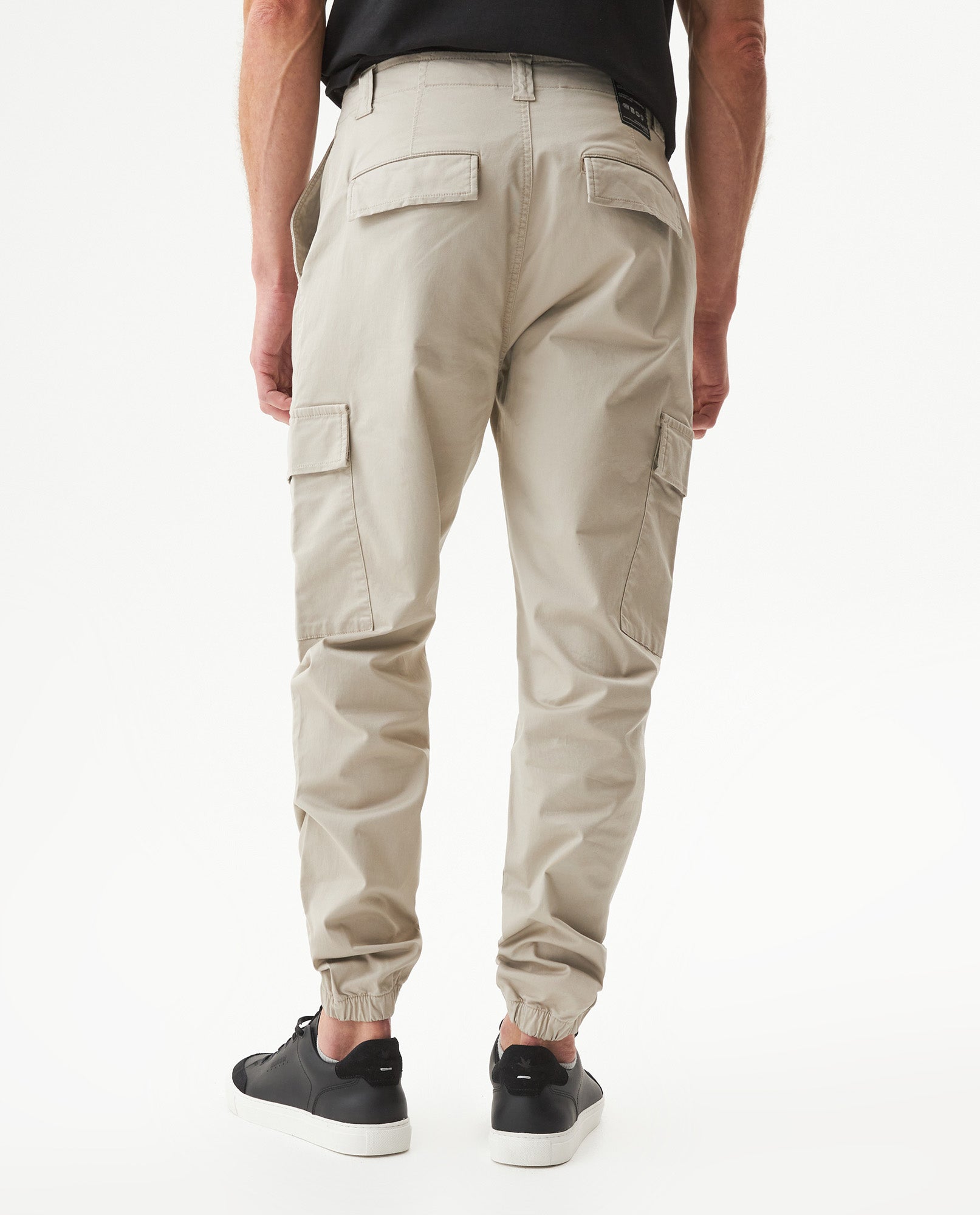 Men's Racing Jogger Pants Regular Fit Mid Rise in Cotton Stretch Blend, Shipyard - 5