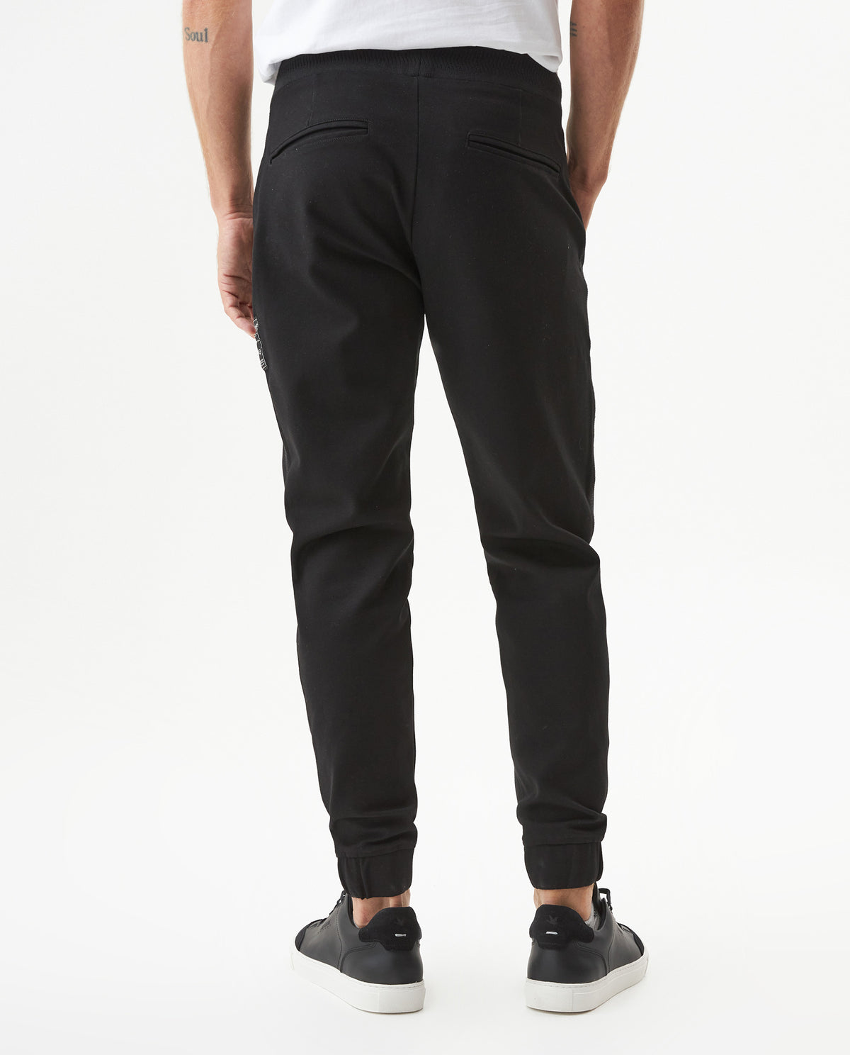 Men's Racing Jogger Pants Regular Fit Mid Rise in Rayon-Nylon Stretch Blend - 6