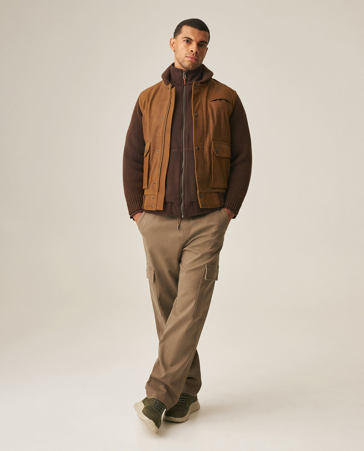 Men´s Cargo Jogger Pants - Brown 63_639H001_CAF181015_0