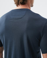 Mens Slim Fit Crew Neck T-shirt Duck Embroidery in Cotton - Blue 63_640C020_021300_6