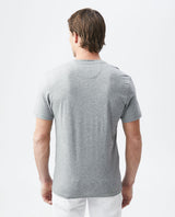 Mens Slim Fit Crew Neck T-shirt Duck Embroidery in Cotton - Gray 63_640C020_052900_5