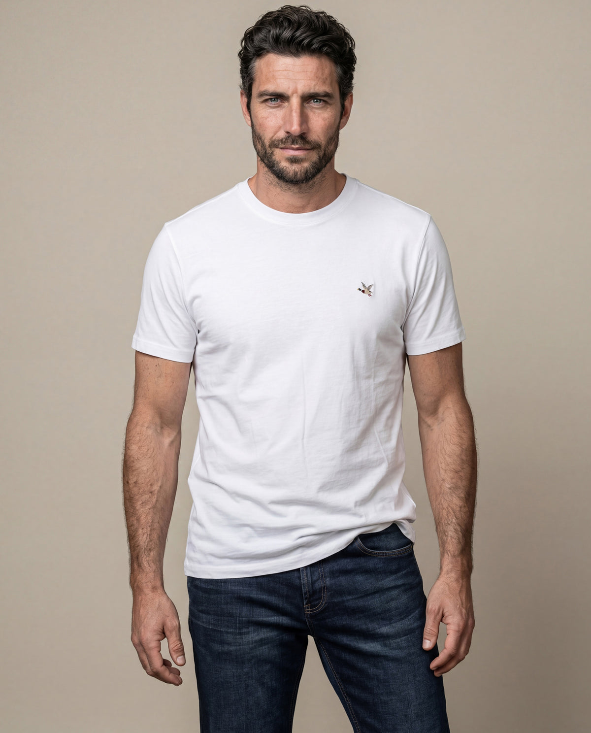 Men´s Crewneck T-Shirt - White 63_640C020_BLA110601_0