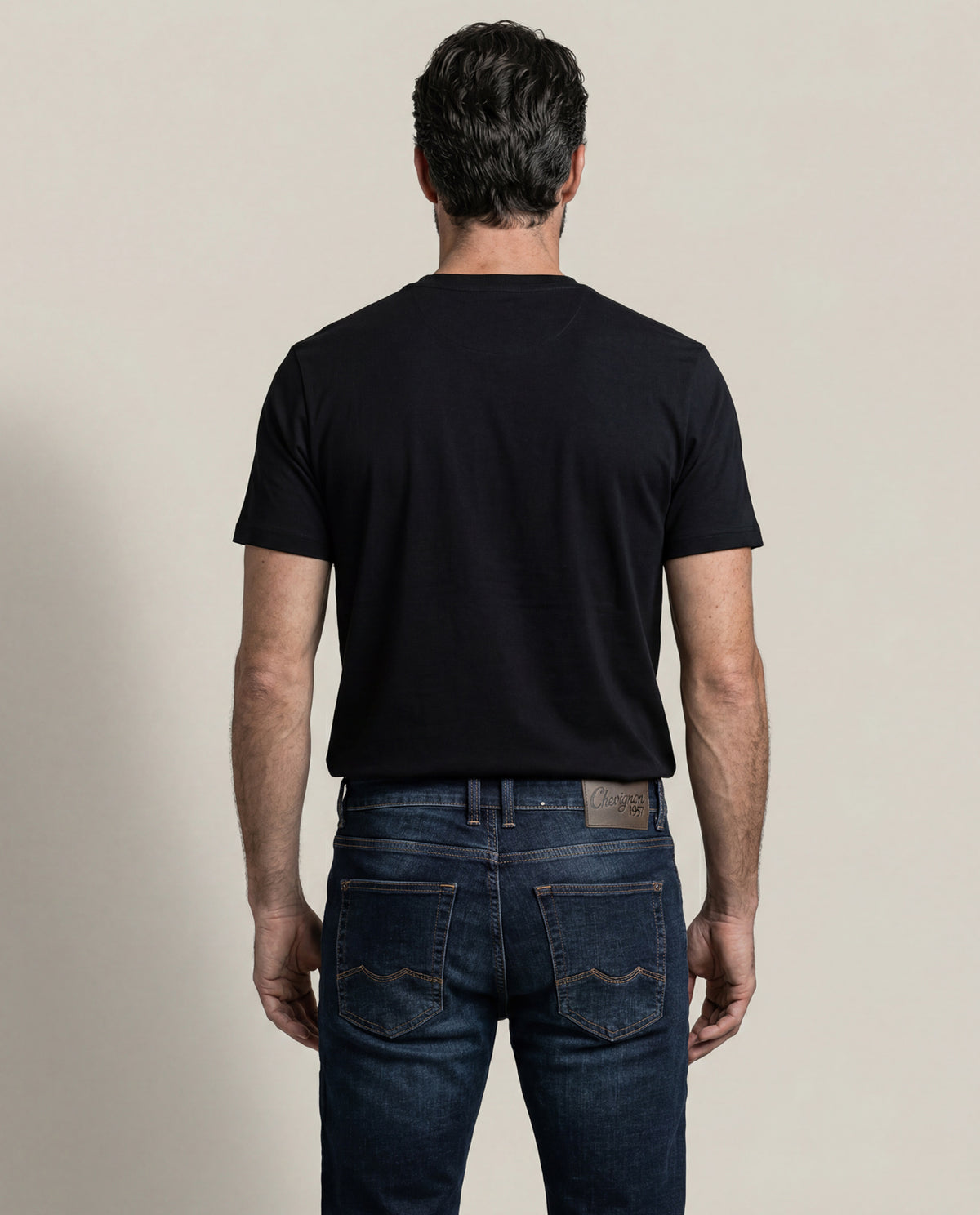 Men´s Crewneck T-Shirt - Black 63_640C020_NEG193909_6