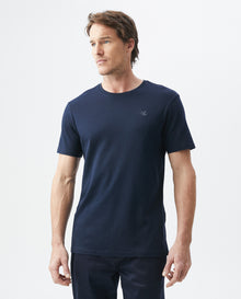 Mens Duotone Duck T-Shirt Regular Fit in Cotton - Blue 63_640D040_021300_0