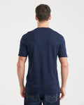 Mens Duotone Duck T-Shirt Regular Fit in Cotton - Blue 63_640D040_AZU193924_4