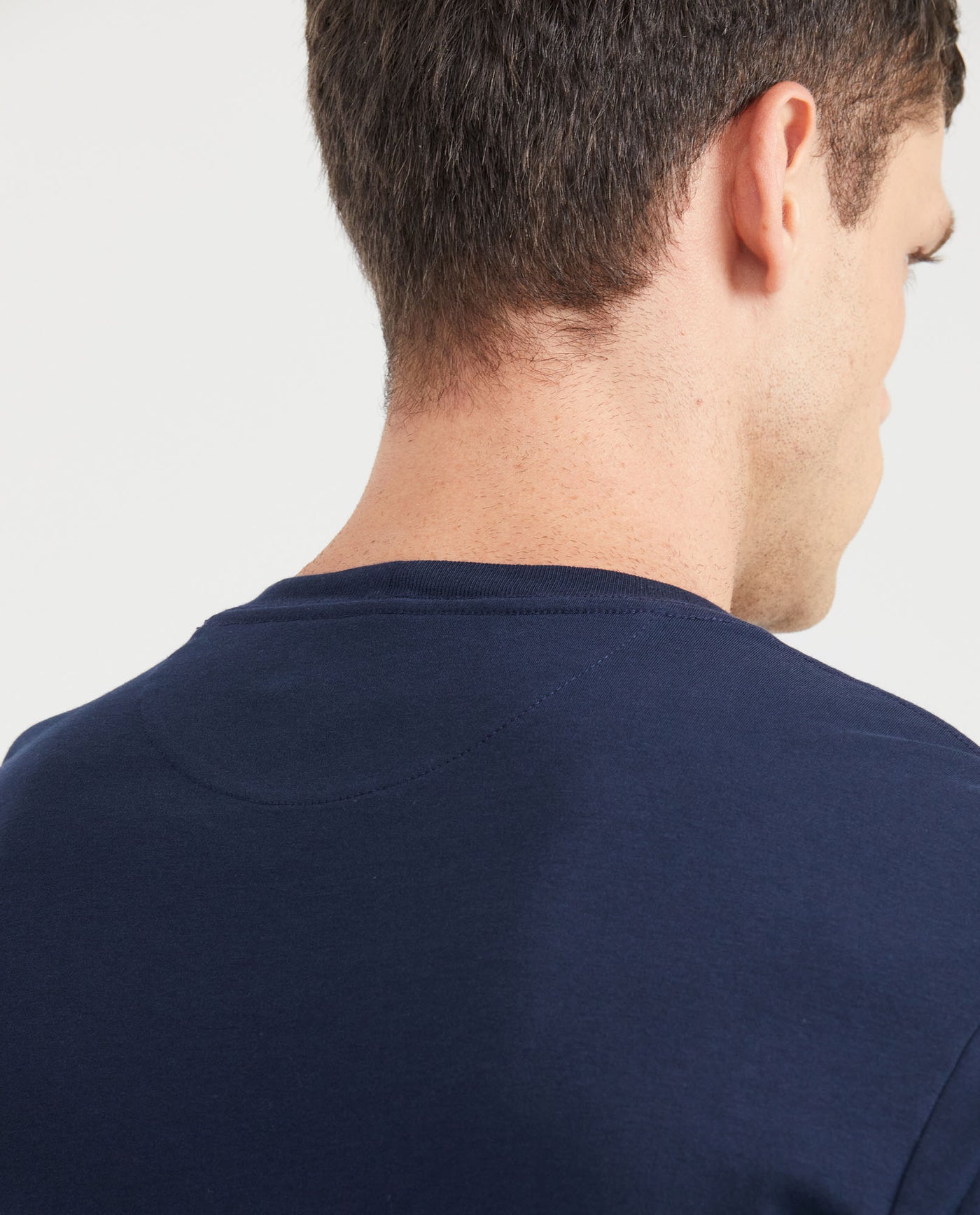 Mens Duotone Duck T-Shirt Regular Fit in Cotton - Blue 63_640D040_AZU193924_5