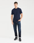Mens Duotone Duck T-Shirt Regular Fit in Cotton - Blue 63_640D040_AZU193924_6