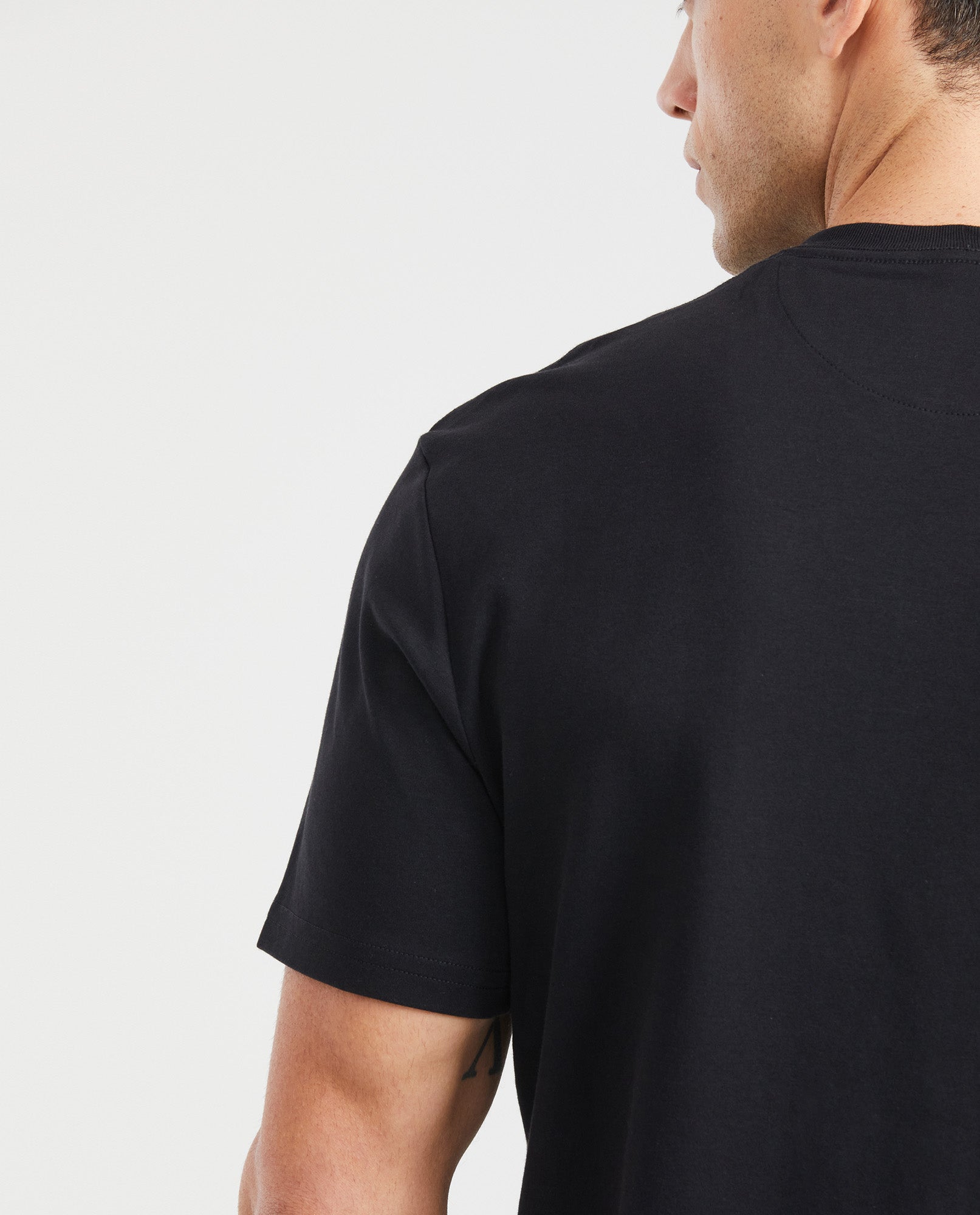 Mens Duotone Duck T-Shirt Regular Fit in Cotton - Black 63_640D040_NEG194007_5