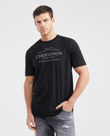 Men's Classic Fit Graphic T-Shirt Textile Print Stitching Details 100% Cotton - 1