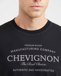 Men's Classic Fit Graphic T-Shirt Textile Print Stitching Details 100% Cotton - 2