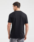 Men's Classic Fit Graphic T-Shirt Textile Print Stitching Details 100% Cotton - 3