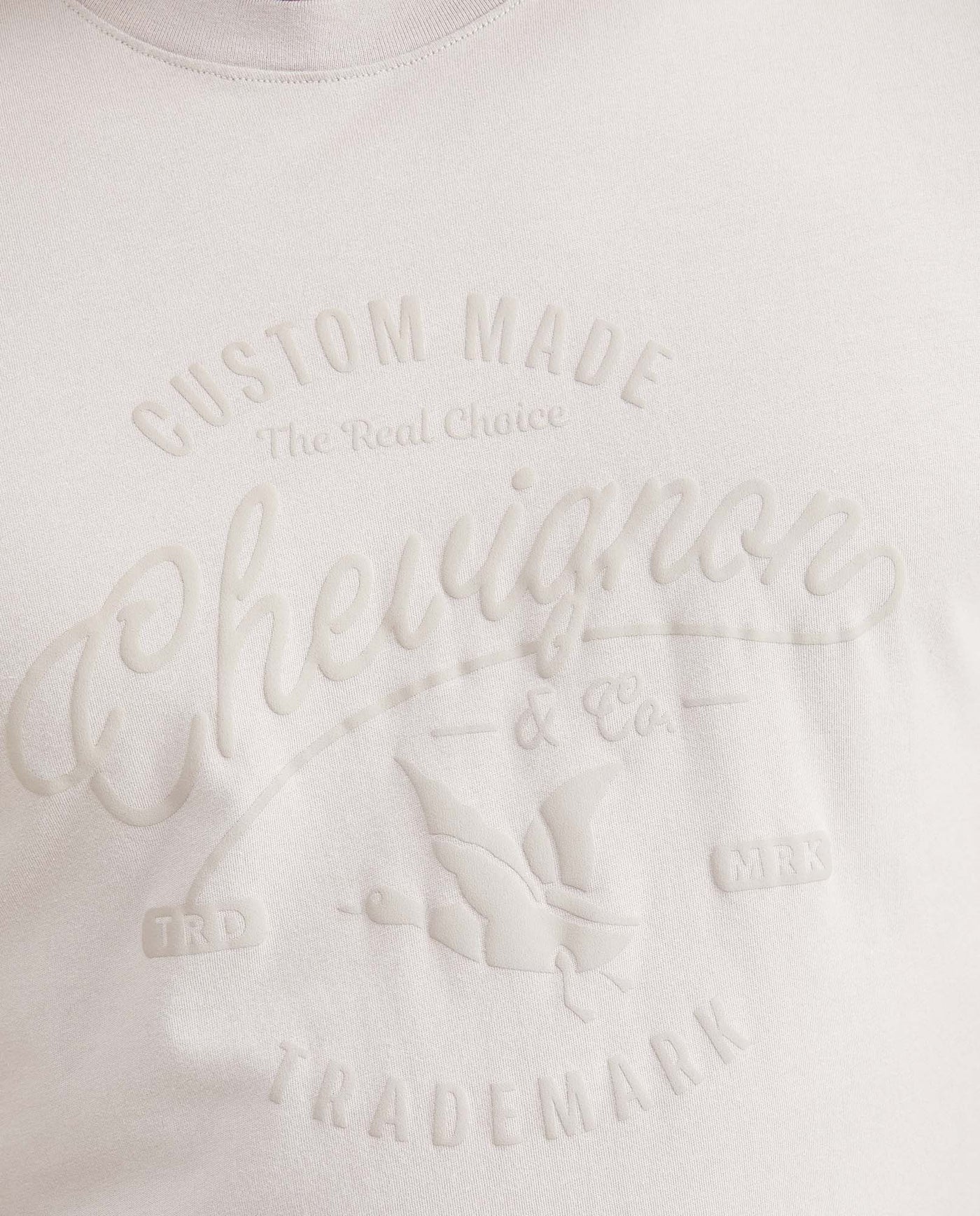 Men's Slim Fit Long Sleeve T-Shirt Embroidered Front Graphic 100% Cotton - 2