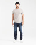 Men's Slim Fit Long Sleeve T-Shirt Embroidered Front Graphic 100% Cotton - 6
