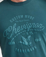 Men's Slim Fit Long Sleeve T-Shirt Embroidered Front Graphic 100% Cotton - 2