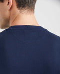 Men's Slim Fit T-Shirt Textured Fabric Duck Embroidery Knit Neck 100% Cotton - 5