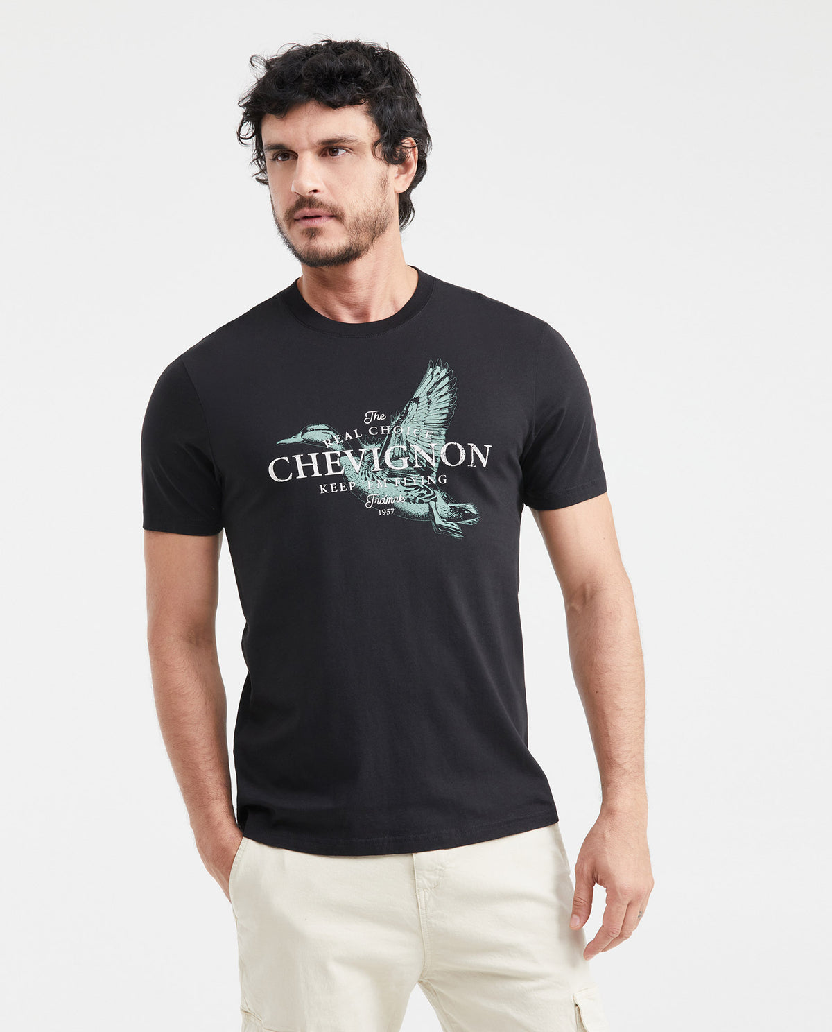 Men's Slim Fit Graphic T-Shirt Print Front 100% Cotton - 1