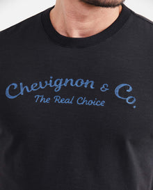 Men's Slim Fit Round Neck Embroidered T-shirt - Black - 2