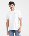 Men's Classic Fit Graphic T-Shirt Localized Front-Back Print in Cotton - 1
