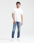 Men's Classic Fit Graphic T-Shirt Localized Front-Back Print in Cotton - 6