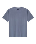 Mens T-Shirt Slim Fit Short Sleeve V-Neck Cotton Vibrant Embroidered Duck Heart Point - Blue 63_641H000_AZU184215_3