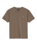 Mens T-Shirt Slim Fit Short Sleeve V-Neck Cotton Vibrant Embroidered Duck Heart Point - Green 63_641H000_VER170619_3