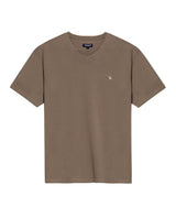 Mens T-Shirt Slim Fit Short Sleeve V-Neck Cotton Vibrant Embroidered Duck Heart Point - Green 63_641H000_VER170619_3