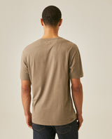 Mens T-Shirt Slim Fit Short Sleeve V-Neck Cotton Vibrant Embroidered Duck Heart Point - Green 63_641H000_VER170619_6