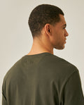 Mens T-Shirt Slim Fit Short Sleeve V-Neck Cotton Vibrant Embroidered Duck Heart Point - Green 63_641H000_VER190414_7