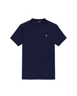 Mens T-Shirt Slim Fit Short Sleeve Crewneck Cotton Vibrant Embroidered Duck Heart Point Chest - Blue 63_641H001_AZU194011_3