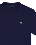 Mens T-Shirt Slim Fit Short Sleeve Crewneck Cotton Vibrant Embroidered Duck Heart Point Chest - Blue 63_641H001_AZU194011_8