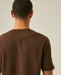Mens T-Shirt Slim Fit Short Sleeve Crewneck Cotton Vibrant Embroidered Duck Heart Point Chest - Brown 63_641H001_CAF191016_7