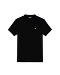 Mens T-Shirt Slim Fit Short Sleeve Crewneck Cotton Vibrant Embroidered Duck Heart Point Chest - Black 63_641H001_NEG194007_0