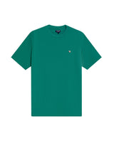 Mens T-Shirt Slim Fit Short Sleeve Crewneck Cotton Vibrant Embroidered Duck Heart Point Chest - Green 63_641H001_VER185424_3