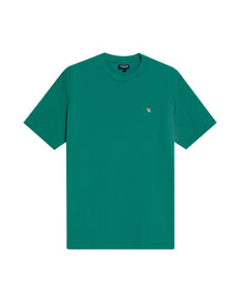Mens T-Shirt Slim Fit Short Sleeve Crewneck Cotton Vibrant Embroidered Duck Heart Point Chest - Green 63_641H001_VER185424_3