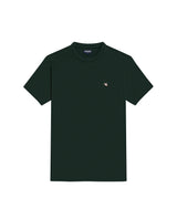 Mens T-Shirt Slim Fit Short Sleeve Crewneck Cotton Vibrant Embroidered Duck Heart Point Chest - Green 63_641H001_VER195406_3